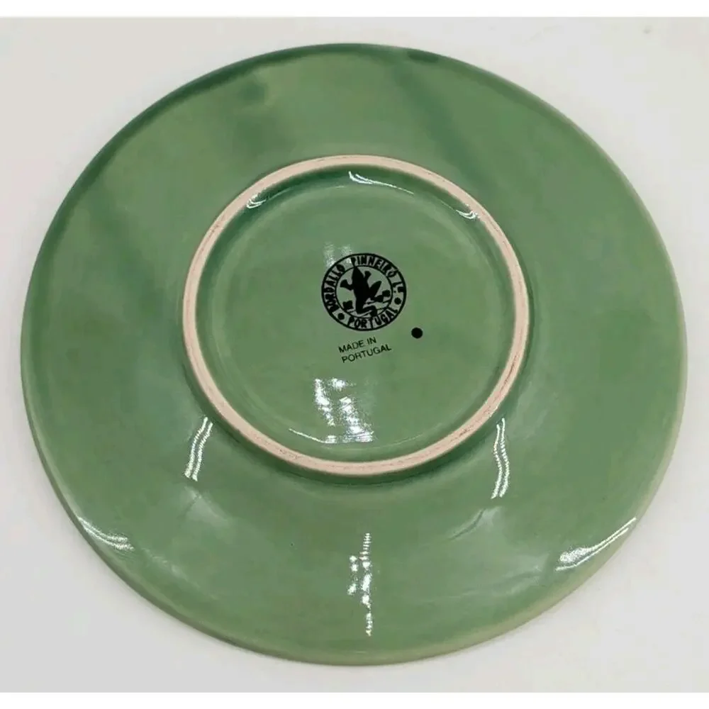 Bordallo Pinheiro Green Dragonfly Saucer Plate 6.25